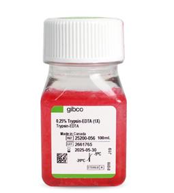 胰酶細胞消化液（0.25%胰酶，含EDTA，含酚紅）Gibco